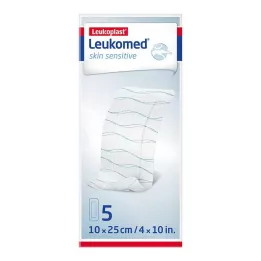 LEUKOMED koža citlivá sterilná 10x25 cm, 5 ks
