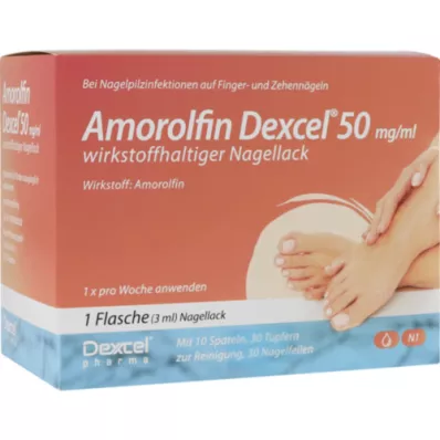AMOROLFIN Dexcel 50 mg/ml lak na nechty s obsahom účinnej látky, 3 ml