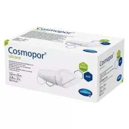 COSMOPOR silikónový obväz na rany 5x7,2 cm, 50 ks