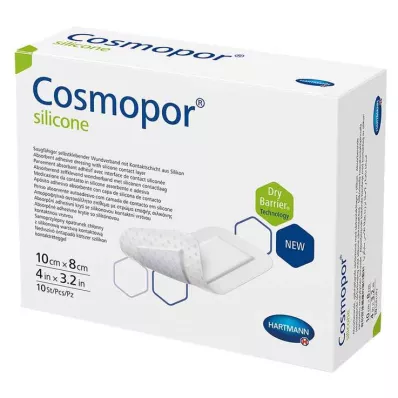 Cosmopor® silikónové krytie na rany 8x10 cm, 10 ks