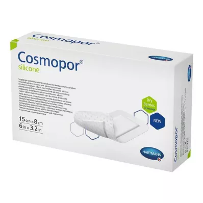Cosmopor silikónové krytie na rany 8x15 cm, 5 ks Cosmopor silikónové krytie na rany 8x15 cm, 5 ks