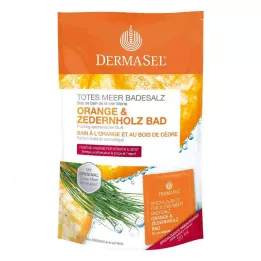 DERMASEL Kúpeľové soli z Mŕtveho mora Orange & Cedrové drevo, 1 P