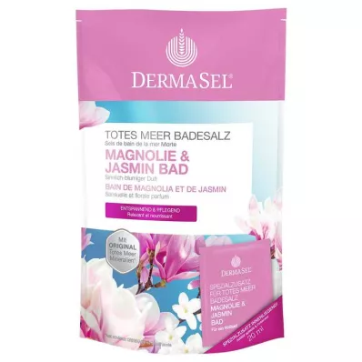 DERMASEL Kúpeľová soľ z Mŕtveho mora magnólia & Jasmín, 1 ks DERMASEL Kúpeľová soľ z Mŕtveho mora magnólia & Jasmín, 1 ks