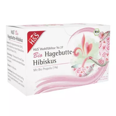 H&S Organické filtračné vrecko šípkový ibištek, 20X3,0 g H&S Organické filtračné vrecko šípkový ibištek, 20X3,0 g