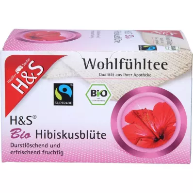 H&amp;S Organické filtračné vrecko z kvetov ibišteka, 20X1,75 g