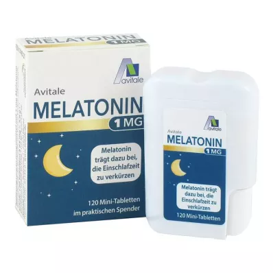 MELATONIN 1 mg mini tablety v dávkovači, 120 ks MELATONIN 1 mg mini tablety v dávkovači, 120 ks