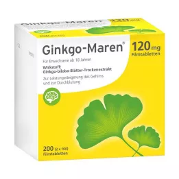 GINKGO-MAREN 120 mg filmom obalené tablety, 200 kusov
