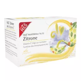 H&amp;S Citrón s filtračným vreckom s vitamínom C, 20X2,5 g