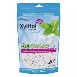 MIRADENT Náplň do žuvačiek Xylitol Mint, 200 ks