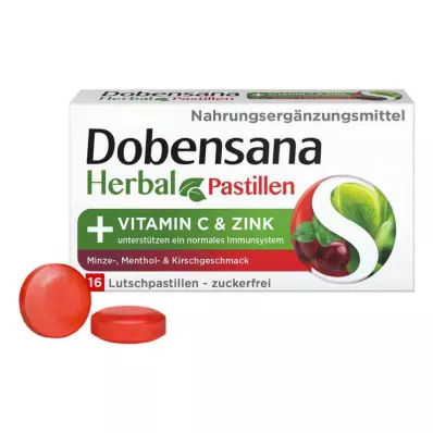 Dobensana Herbal Kirschgeschm.vit.c & Zinková pastilka.(16 kusov) Dobensana Herbal Kirschgeschm.vit.c & Zinková pastilka.(16 kusov)