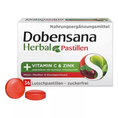 Dobensana Herbal Kirschgeschm.vit.c & Zinková pastilka.(36 kusov) Dobensana Herbal Kirschgeschm.vit.c & Zinková pastilka.(36 kusov)
