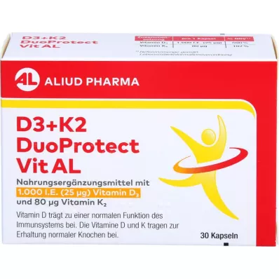 D3+K2 DuoProtect Vit AL 1000 I.U./80 µg kapsuly, 30 kapsúl