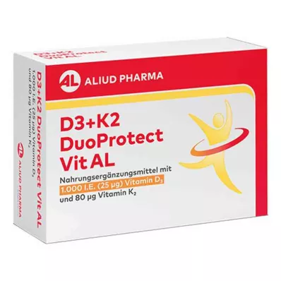 D3+K2 Duoprotect Vit AL 4000 IU/80 Μg kapsuly (30 kusov) D3+K2 Duoprotect Vit AL 4000 IU/80 Μg kapsuly (30 kusov)
