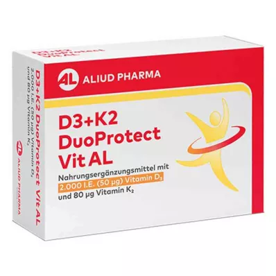 D3+K2 Duoprotect Vit AL 4000 IU/80 Μg kapsuly (30 kusov) D3+K2 Duoprotect Vit AL 4000 IU/80 Μg kapsuly (30 kusov)