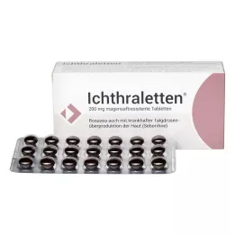 ICHTHRALETTEN 200 mg entericky obalené tablety, 84 ks