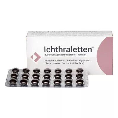 Ichthraletten® 200 mg tablety na rosaceu, 84 kusov Ichthraletten® 200 mg tablety na rosaceu, 84 kusov