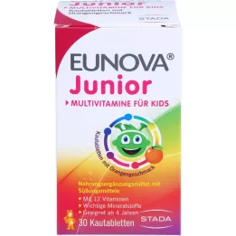EUNOVA Junior žuvacie tablety s príchuťou pomaranča, 30 ks