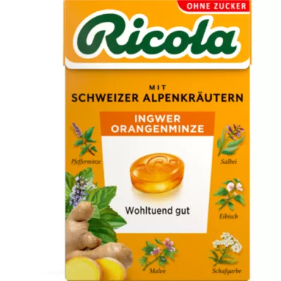 RICOLA o.Z.Box zázvorovo-pomarančovo-mätové cukríky, 50 g