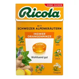 RICOLA o.Z.Box zázvorovo-pomarančovo-mätové cukríky, 50 g