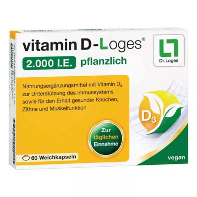 vitamín D-Loges 2000 medzinárodných jednotiek zeleniny (60 kusov)