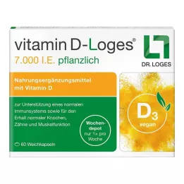VITAMIN D-LOGES 7 000 I.U. bylinný týždenný sklad, 60 ks