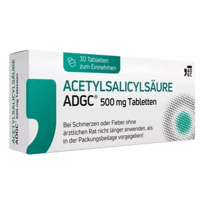 ACETYLSALICYLSÄURE ADGC 500 mg tablety, 30 ks ACETYLSALICYLSÄURE ADGC 500 mg tablety, 30 ks