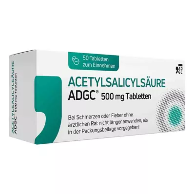 Kyselina acetylsalicylová ADGC 500 mg tablety (50 kusov) Kyselina acetylsalicylová ADGC 500 mg tablety (50 kusov)
