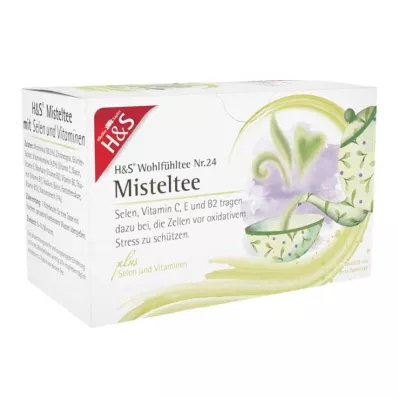 H&amp;S Imelový čaj so selénom a vitamínmi filtračné vrecko, 20X2 g