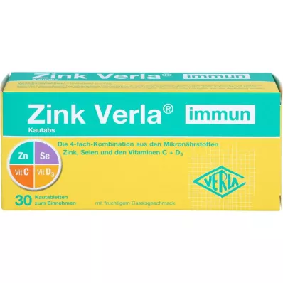 ZINK VERLA Imunitné žuvacie tablety, 30 ks
