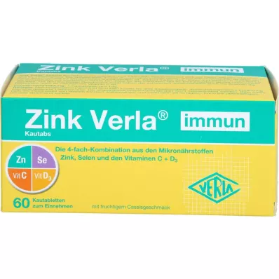 ZINK VERLA Imunitné žuvacie tablety, 60 ks