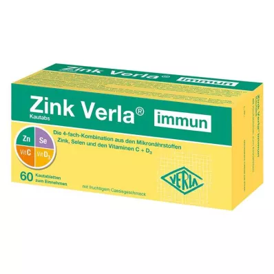 Zinok Verla imunitné žuvacie tablety, 60 ks Zinok Verla imunitné žuvacie tablety, 60 ks
