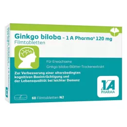 GINKGO BILOBA-1A Pharma 120 mg filmom obalené tablety, 60 ks