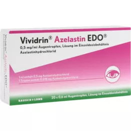 VIVIDRIN Azelastín EDO 0,5 mg/ml očný roztok v EDP, 20x0,6 ml