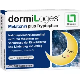 DORMILOGES Melatonín plus tryptofán filmom obalené tablety, 60 ks