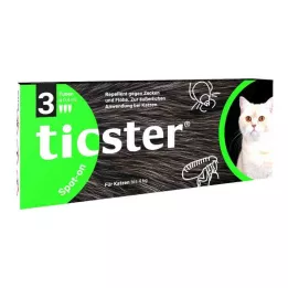 TICSTER Spot-on roztok pre mačky do 4 kg, 3X0,4 ml