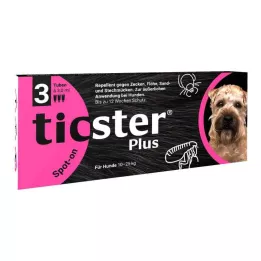 TICSTER Plus spot-on roztok pre psov 10-25 kg, 3x3 ml