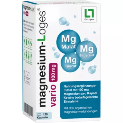 MAGNESIUM-LOGES vario 100 mg kapsuly, 120 ks