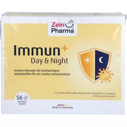 IMMUN+ DAY &amp; vrecúška s nočnými kapsulami na 28 dní, 56X4 ks