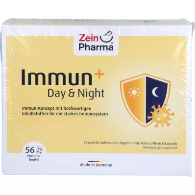 IMMUN+ DAY &amp; vrecúška s nočnými kapsulami na 28 dní, 56X4 ks