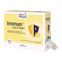 IMMUN+ DAY & vrecúška s nočnými kapsulami na 28 dní, 56X4 ks