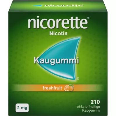 NICORETTE 2 mg čerstvých ovocných žuvačiek, 210 kusov