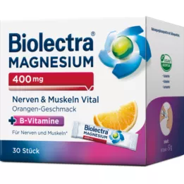 BIOLECTRA Magnézium 400 mg Nerves &amp; Muscles Vital, 30X1,9 g