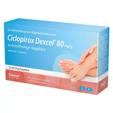 Ciclopirox Dexcel® 80 mg/g aktívny lak na nechty, 3,3 ml
