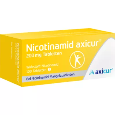 NICOTINAMID axicur 200 mg tablety, 100 ks