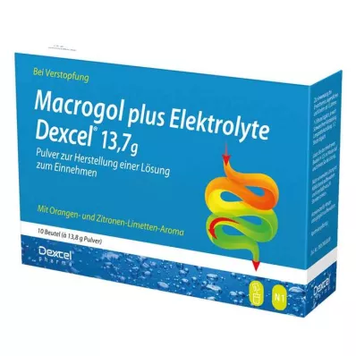 MACROGOL plus Elektrolyty Dexcel 13,7 g PLE, 10 ks MACROGOL plus Elektrolyty Dexcel 13,7 g PLE, 10 ks