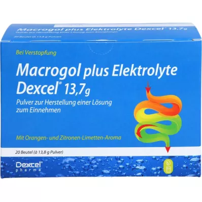 MACROGOL plus Elektrolyty Dexcel 13,7 g PLE, 20 ks