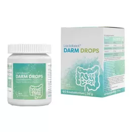 LACTOBACT DARM DROPS Žuvacie tablety, 60 ks