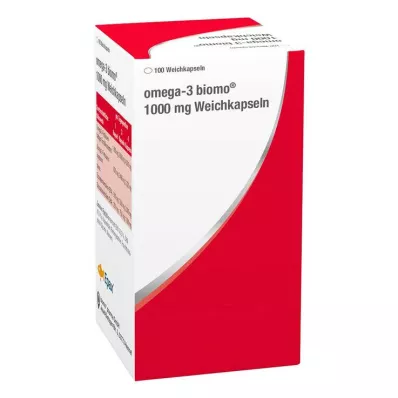 Omega-3 Biomo 1000 mg mäkké kapsuly, 100 kusov