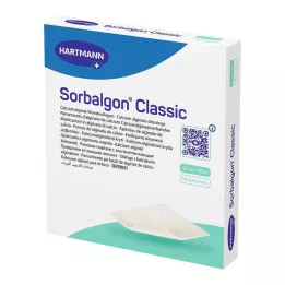 SORBALGON Klasický obklad z alginátu vápenatého 10x10 cm, 10 ks