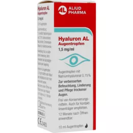 HYALURON AL Očné kvapky 1,5 mg/ml, 1X10 ml